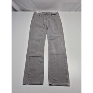 Mott & Bow Slim Mercer Jeans Mens 33x32 Light Gray Slim Straight Stretch Denim